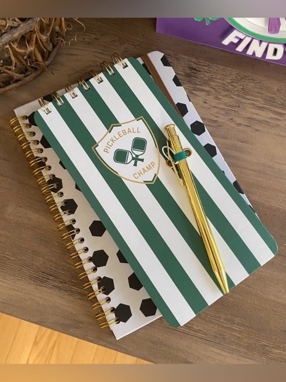 Pickleball notebook & journal and pen set